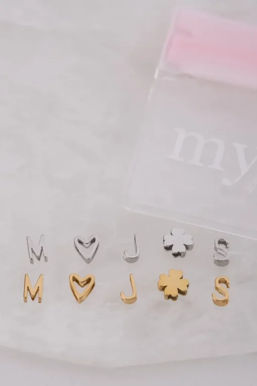 Losse Initial Bedel Minimalistisch