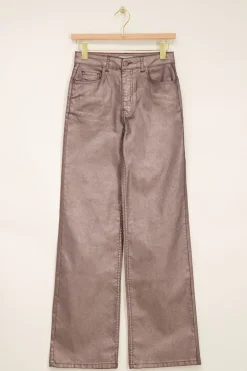 Metallic Coated Jeans