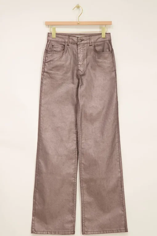 Metallic Coated Jeans