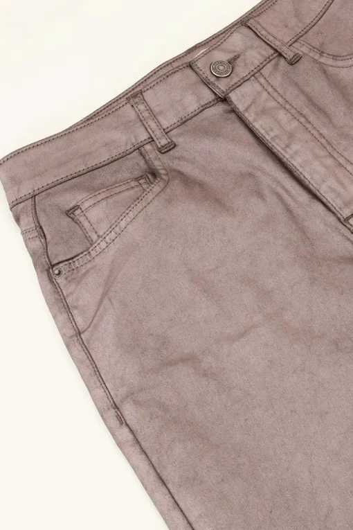 Metallic Coated Jeans
