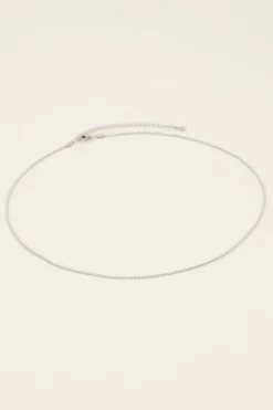 Middellange Ketting Met Platte Schakel