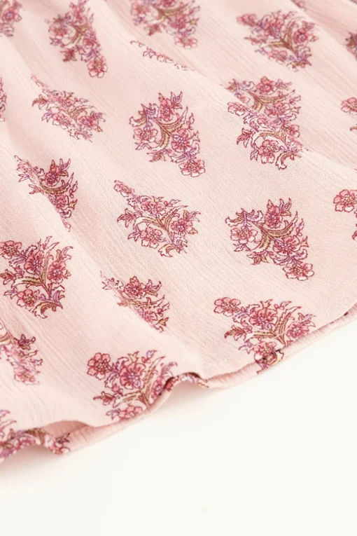 Midi Jurk Met Diepe V-hals & Print