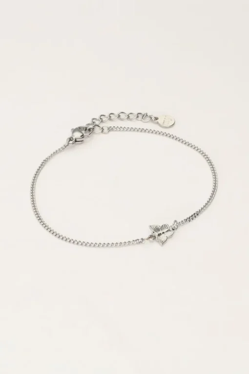 Minimalistische Armband Met Vlinder