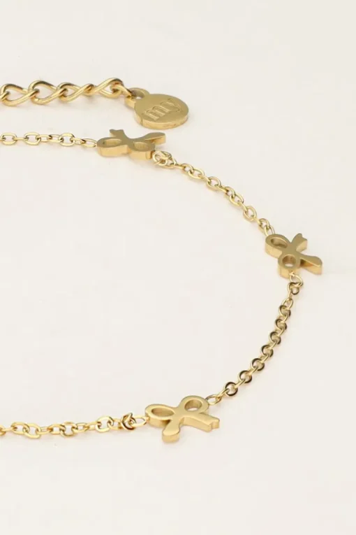 Minimalistische Armband Met Mini Strikjes