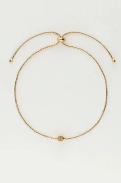 Minimalistische Armband Met Cube Initial