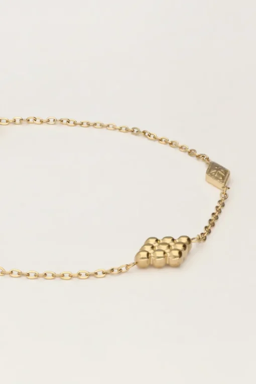 Minimalistische Armband Met Ruitjes