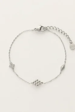 Minimalistische Armband Met Ruitjes