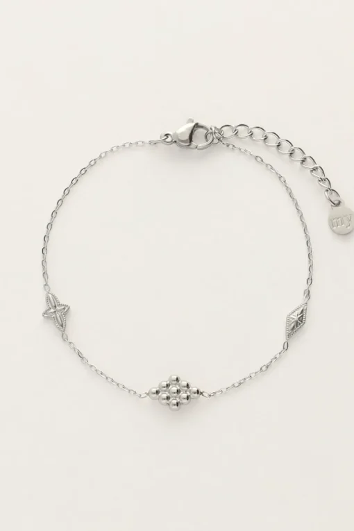 Minimalistische Armband Met Ruitjes
