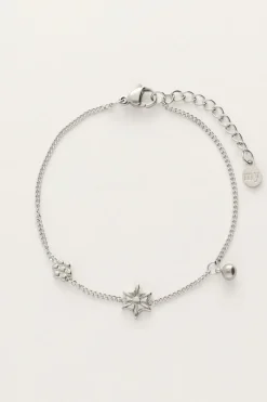 Minimalistische Armband Met Bloemen & Balletje