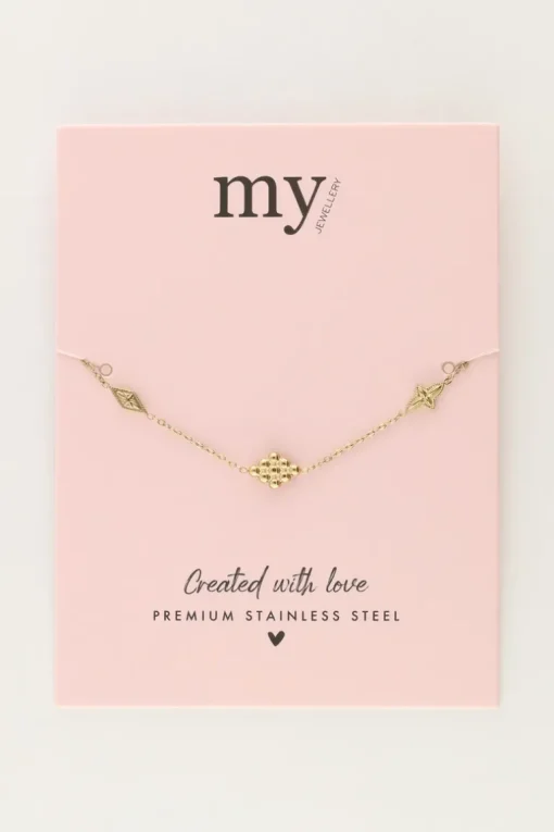 Minimalistische Armband Met Ruitjes