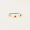 Minimalistische Geboortesteen Ring