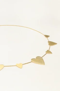 Minimalistische Ketting Met Grote & Kleine Hartjes