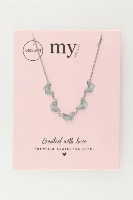 Minimalistische Ketting Met Vlinders