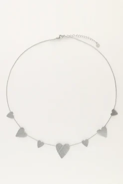 Minimalistische Ketting Met Grote & Kleine Hartjes