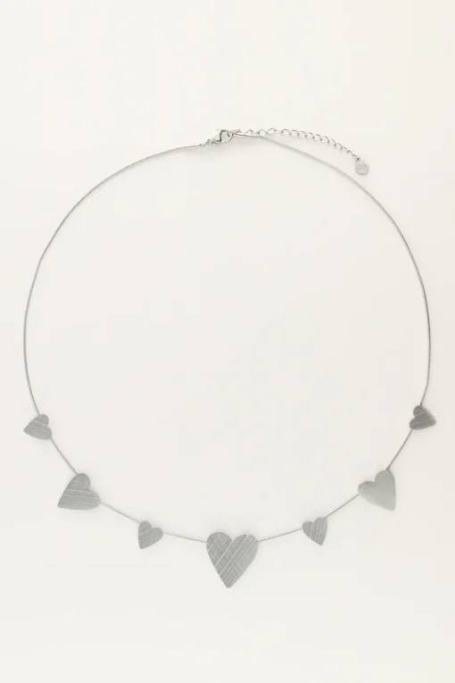 Minimalistische Ketting Met Grote & Kleine Hartjes
