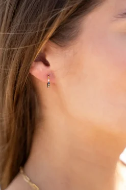 Minimalistische Oorringen Met Multikleur Steentjes