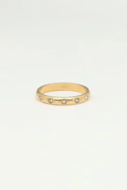 Minimalistische Ring Met Transparante Sterretjes