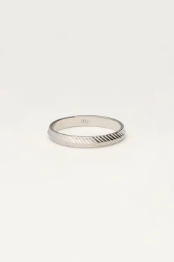 Minimalistische Ring Met Vissengraat