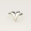 Minimalistische Ring Met Statement Hartje