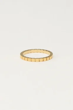 Minimalistische Ring Met Vierkantjes