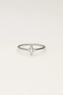 Minimalistische Ring Met Parel