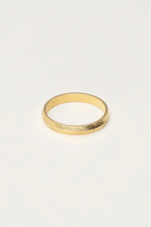 Minimalistische Ring Met Vissengraat