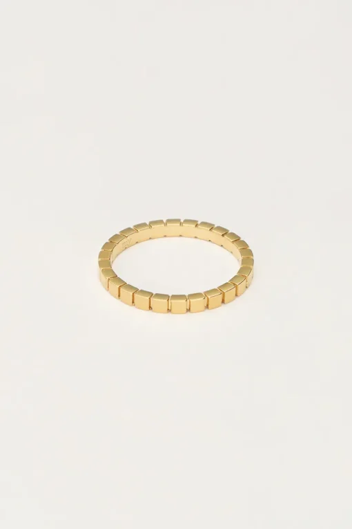 Minimalistische Ring Met Vierkantjes