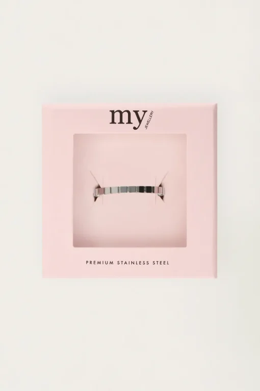 Minimalistische Ring Met Vierkantjes