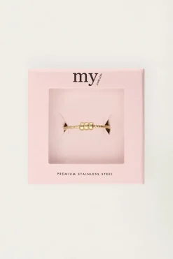 Minimalistische Ring Met Structuur En Drie Bolletjes