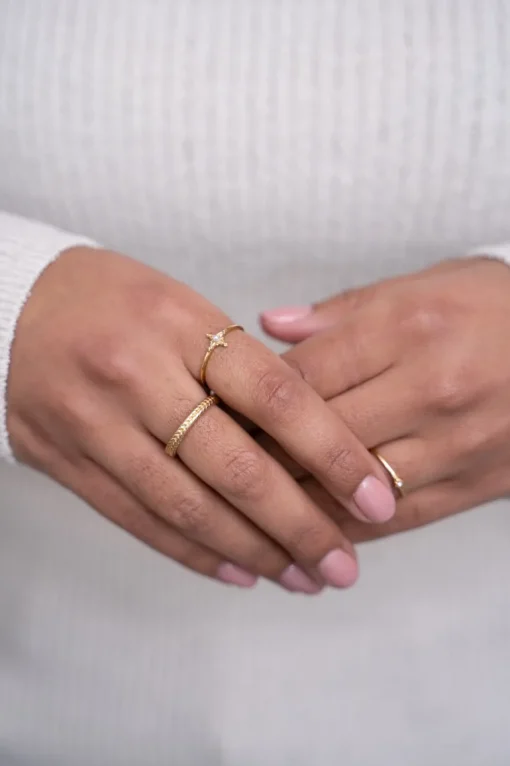 Minimalistische Ring Met Parel