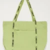 Mint Groene Shopper Linnen L'amour