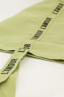 Mint Groene Shopper Linnen L'amour