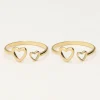 Moeder & Dochter Hartjes Ringen Set