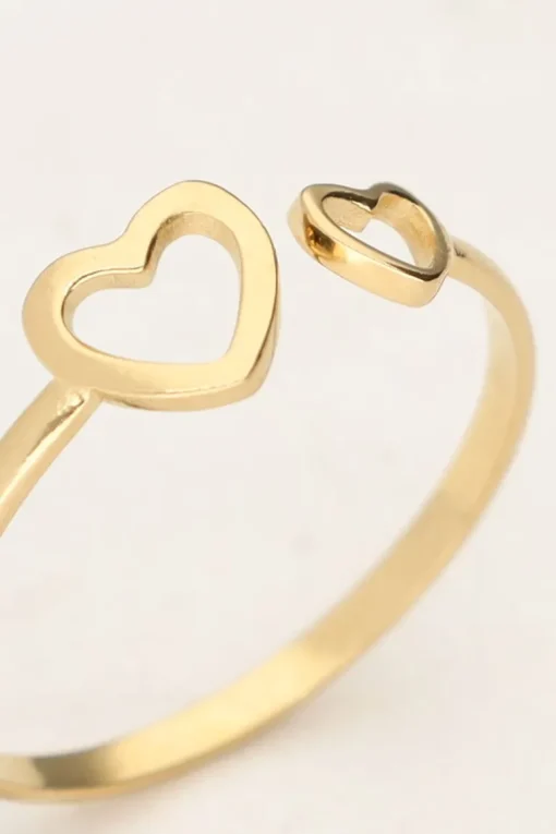 Moeder & Dochter Hartjes Ringen Set