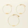 Moeder & Mini Armband Met Drie Hartjes