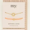 Moeder & Mini Armband Oranje