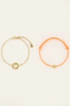 Moeder & Mini Armband Oranje