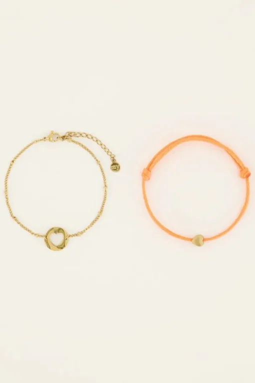 Moeder & Mini Armband Oranje