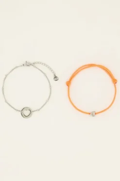 Moeder & Mini Armband Oranje