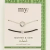 Moeder & Mini Armband Zwart