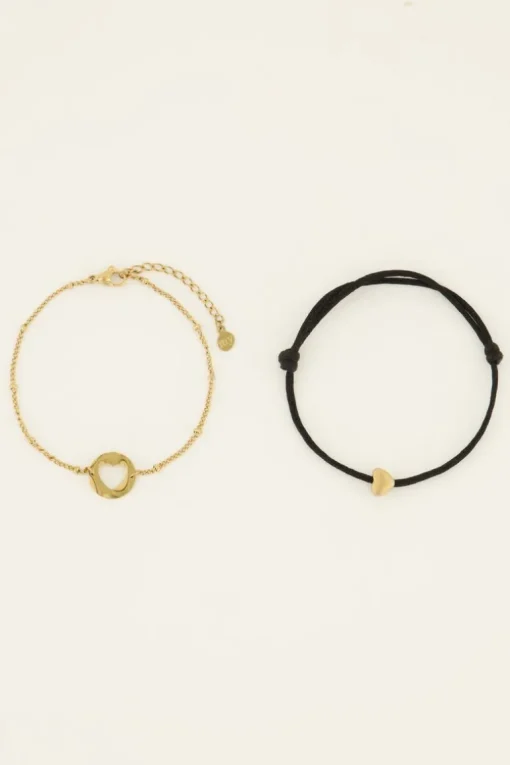 Moeder & Mini Armband Zwart
