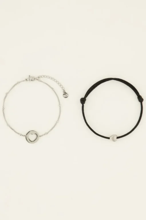 Moeder & Mini Armband Zwart