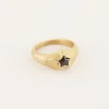 MOOD Ring Met Zwarte Ster