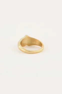MOOD Ring Met Zwarte Ster