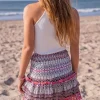 Multi Kleur Rok Met Smock & Aztec Print