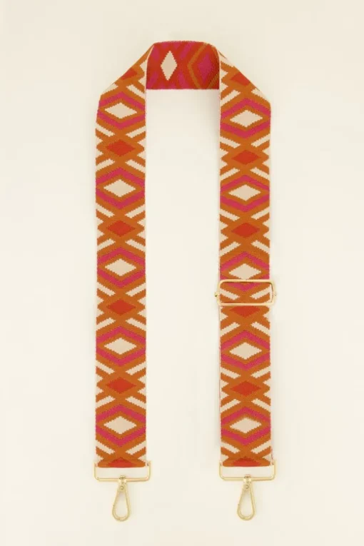 Multikleur Bag Strap Met Aztec Print