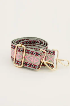 Multikleur Bag Strap Met Ikat Print