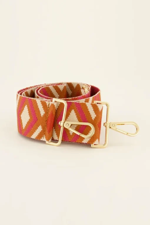 Multikleur Bag Strap Met Aztec Print