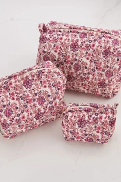 Multikleur Bloemenprint Toilettas Set