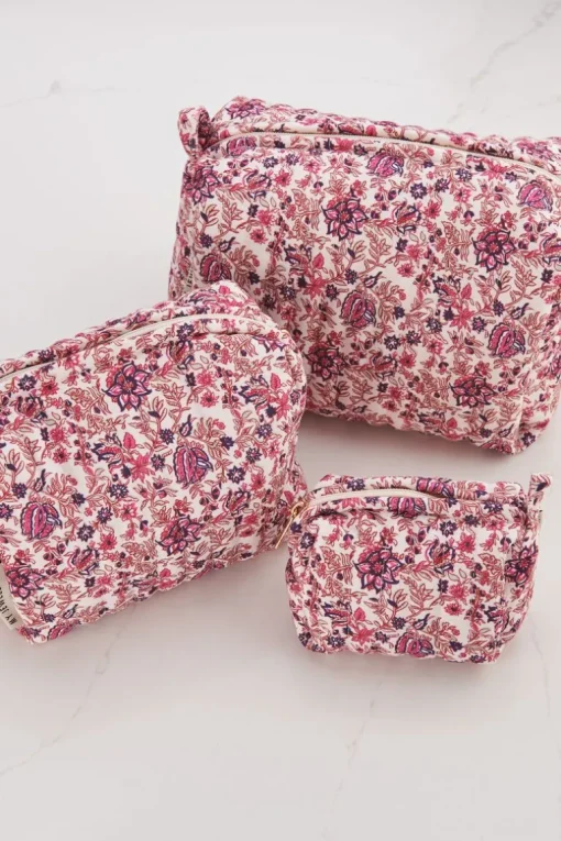 Multikleur Bloemenprint Toilettas Set
